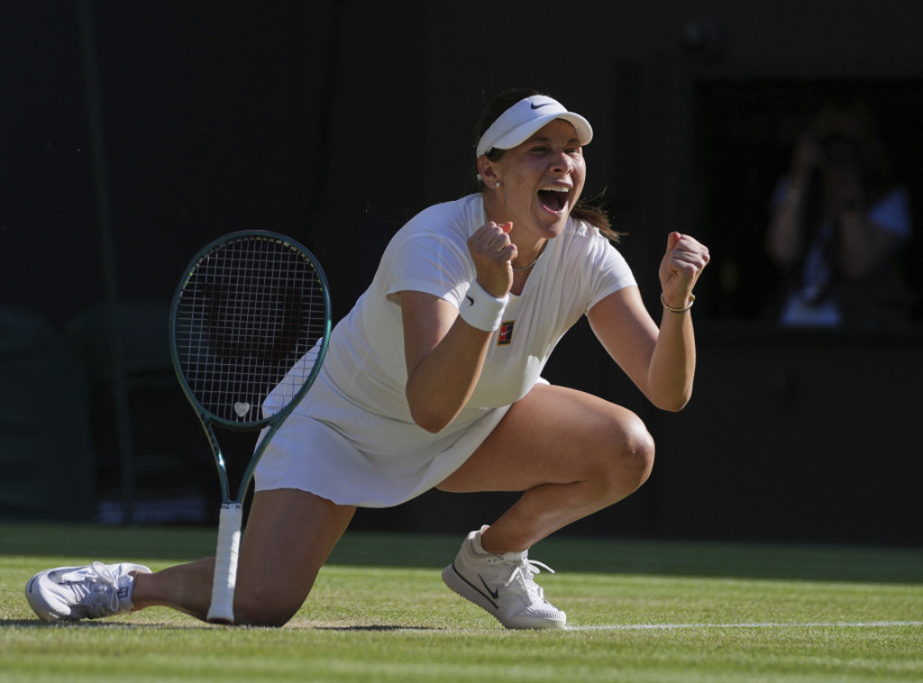Amanda Anisimova prvi put izborila plasman u polufinale Vimbldona