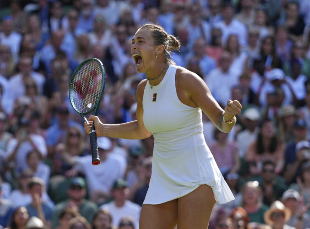 Sabalenka sa "ivice ambisa" do pobede protiv Zigmund za polufinale Vimbldona
