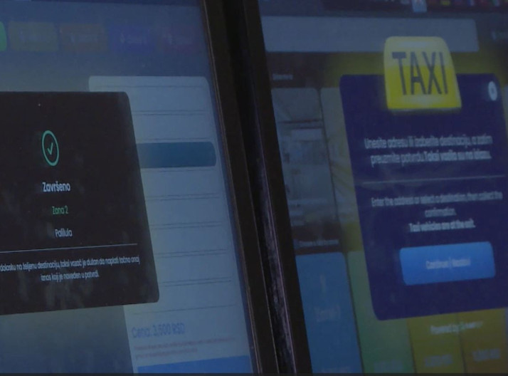 Na aerodromu "Nikola Tesla" postavljene automatizovane mašine za informacije o cenama taksi usluga