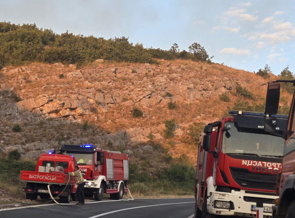 Trebinje: Zaustavljeno širenje vatre prema kućama u trebinjskim selima