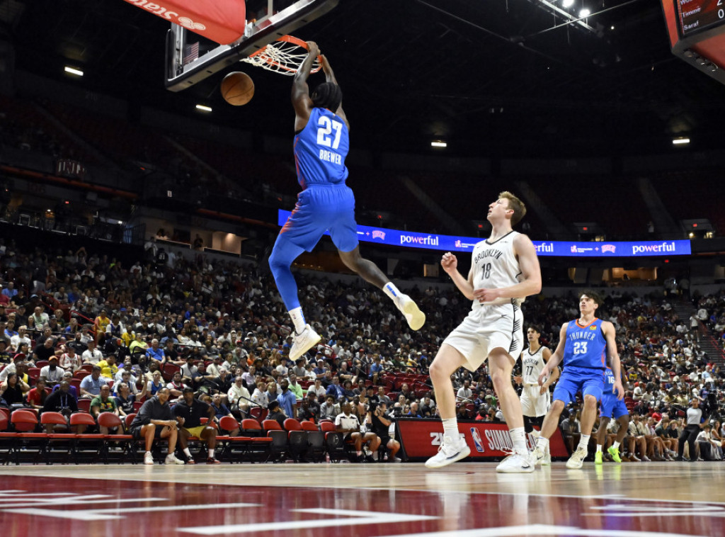 Srpski košarkaš Nikola Topić postigao 18 poena u pobedi Oklahome protiv Bruklina