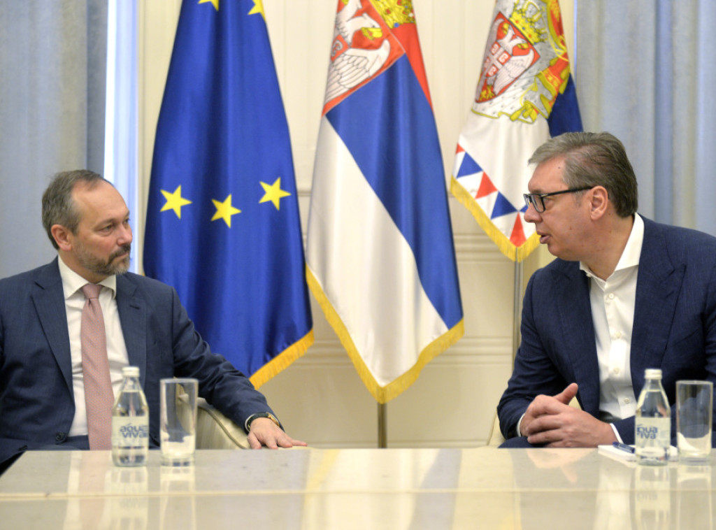 Vučić primio Žiofrea u oproštajnu posetu: Posebno razgovarali o Planu rasta za Zapadni Balkan