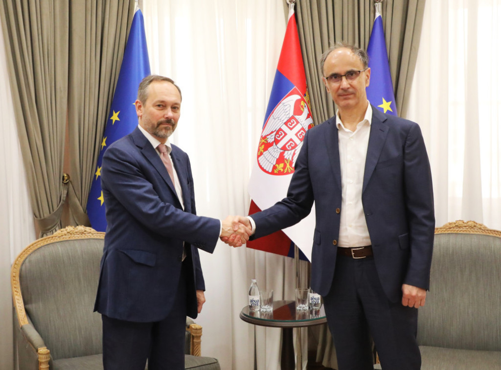 Macut thanks Giaufret for strengthening Serbia-EU cooperation