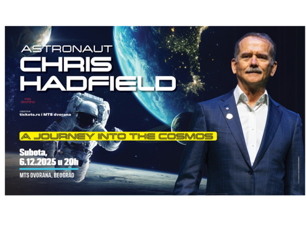 Astronaut Kris Hedfild dolazi 6. decembra u Beograd