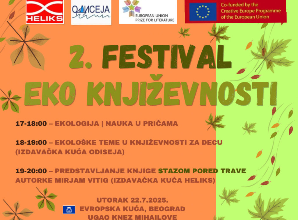 Nemačka autorka Mirjam Vitig predstavlja roman 22. jula na Festivalu EKO književnosti