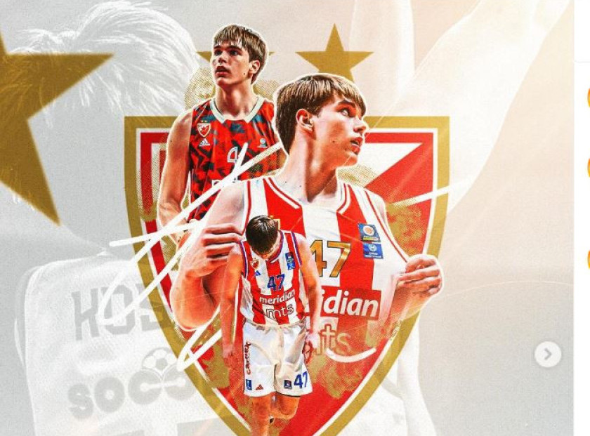 Srpski košarkaš Andrej Kostić napustio Crvenu zvezdu