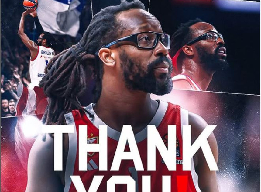 Džon Braun nije više košarkaš Crvene zvezde