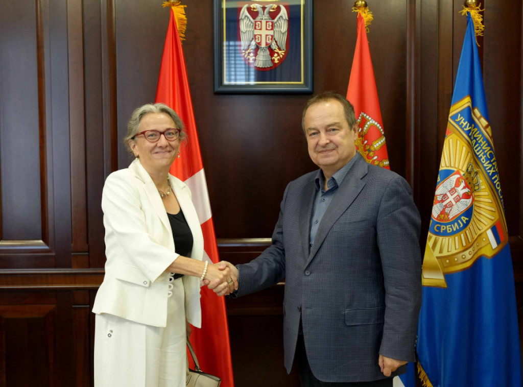 Dačić se sastao sa Lugon Mulen: Saradnja sa Švajcarskom je na visokom nivou, moguće je unapređenje