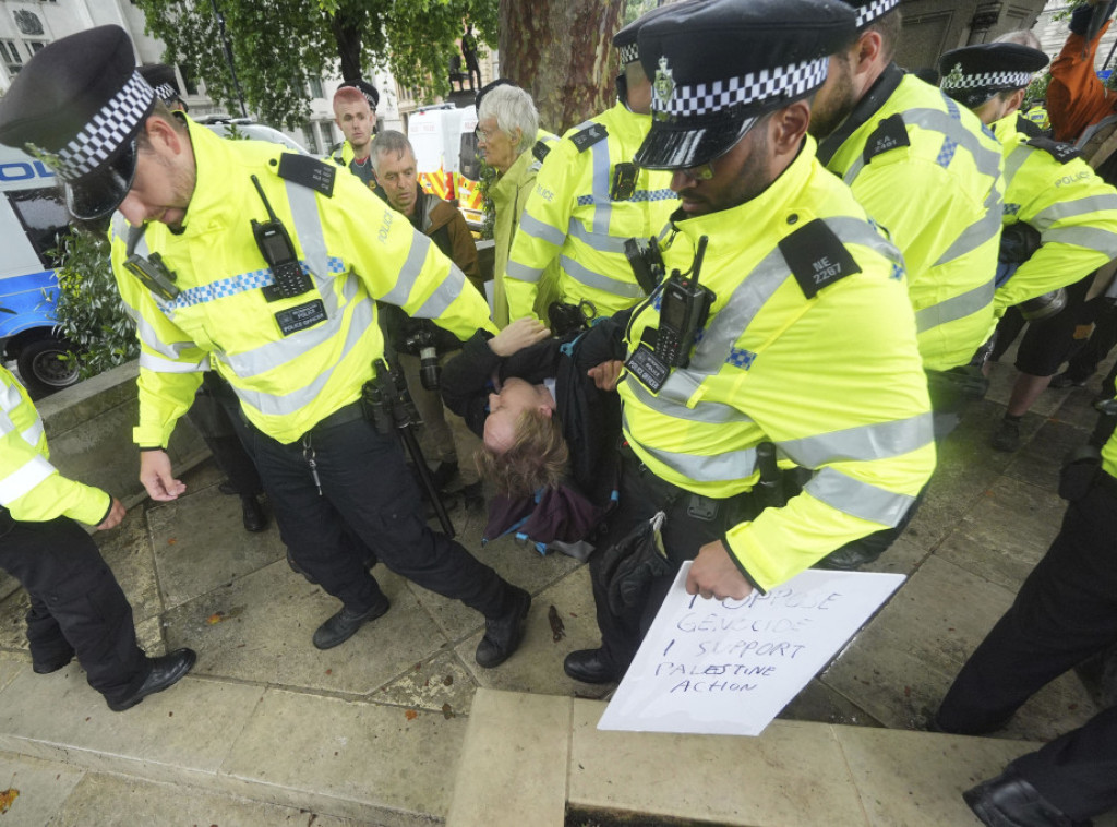 U Londonu uhapšeno 55 osoba zbog protesta protiv zabrane propalestinske organizacije