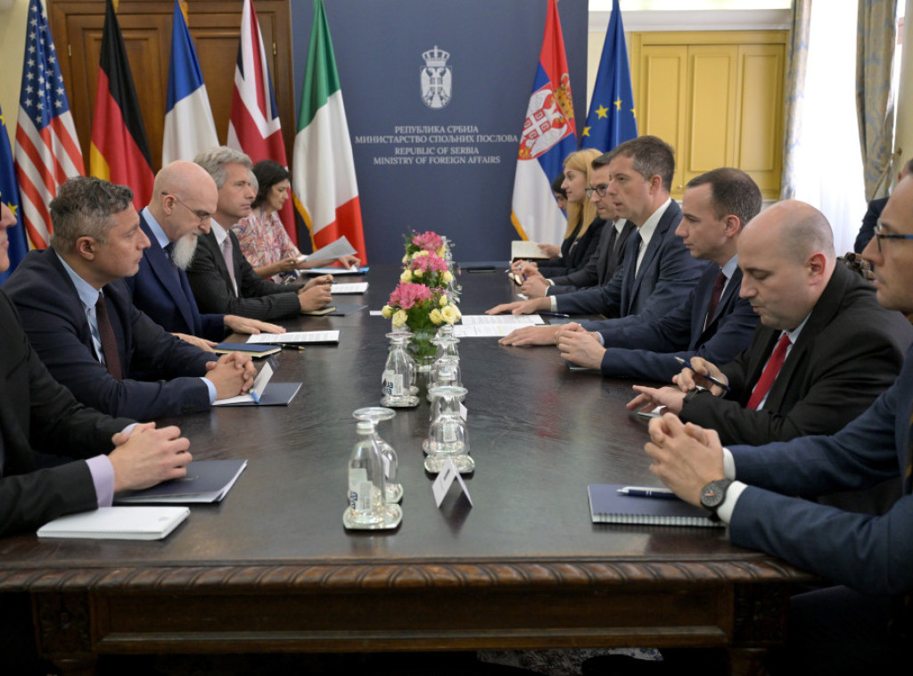 Djuric, Petkovic meet with Quint and EU representatives