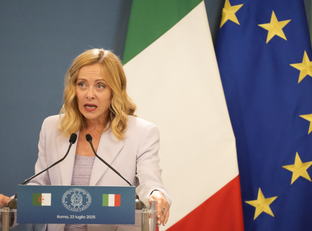 Italijanska premijerka Đorđa Meloni na naslovnoj strani Tajma