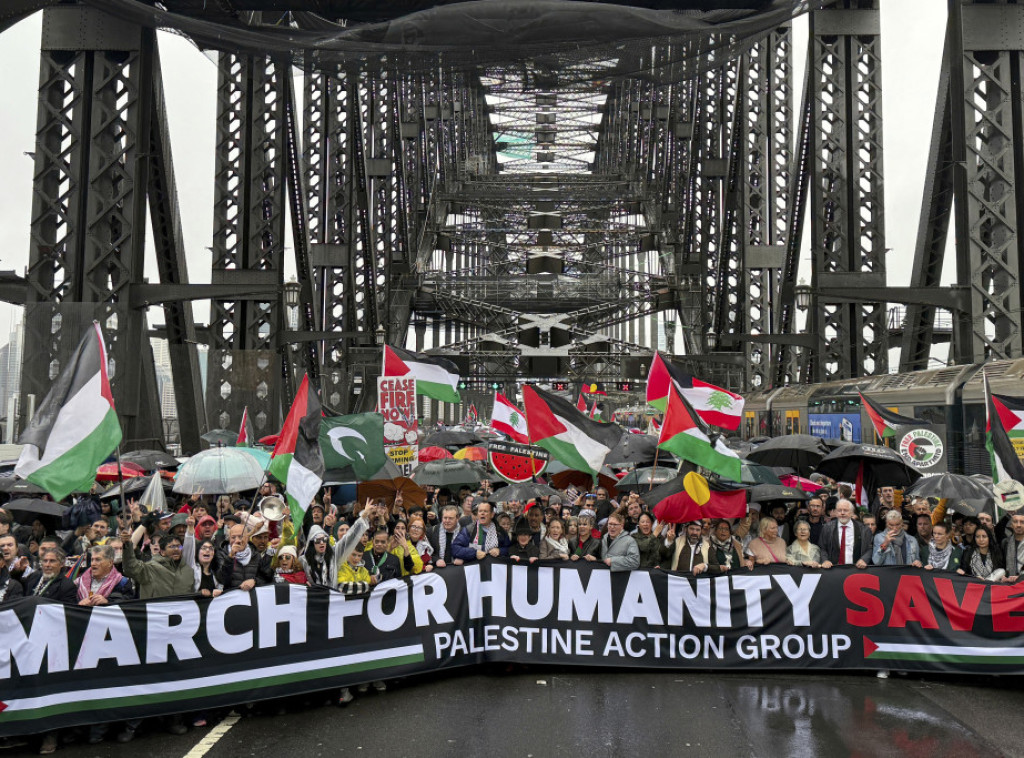 Desetine hiljada ljudi učestvovalo na propalestinskom protestu u Sidneju