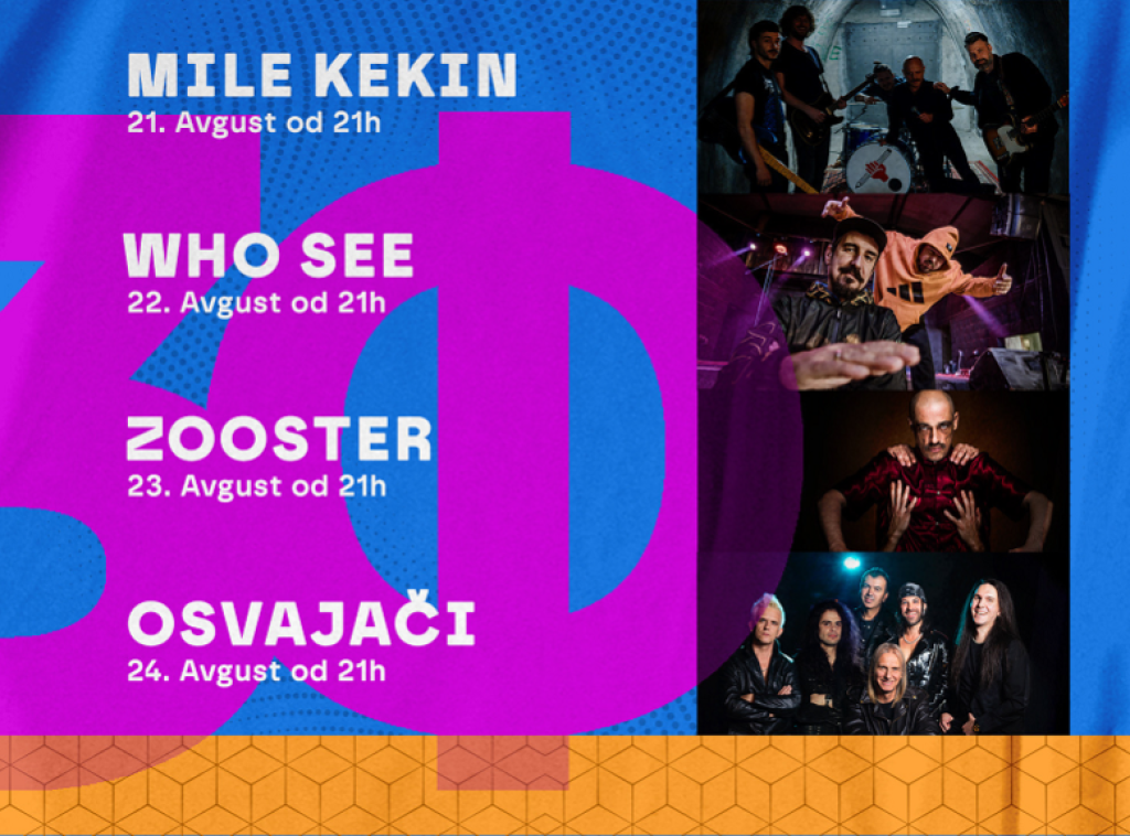 Zemun fest od 21. do 24. avgusta: Zoster, Hu si, Mile Kekin...
