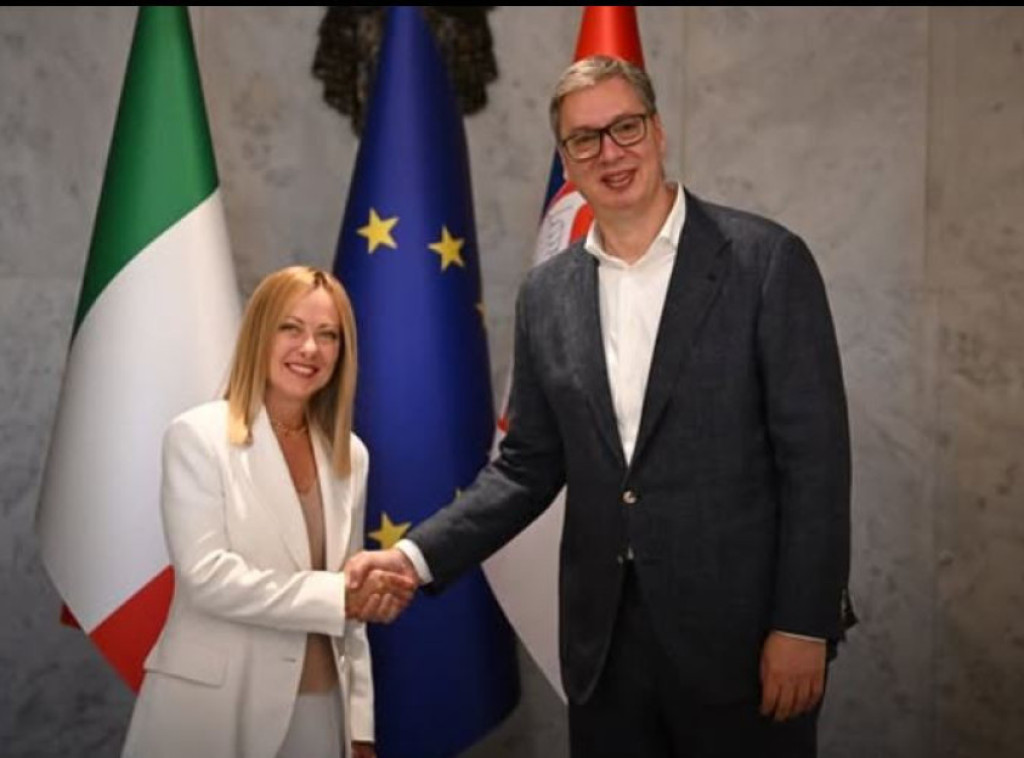 Meloni: Boosting cooperation with Serbia discussed with Vucic