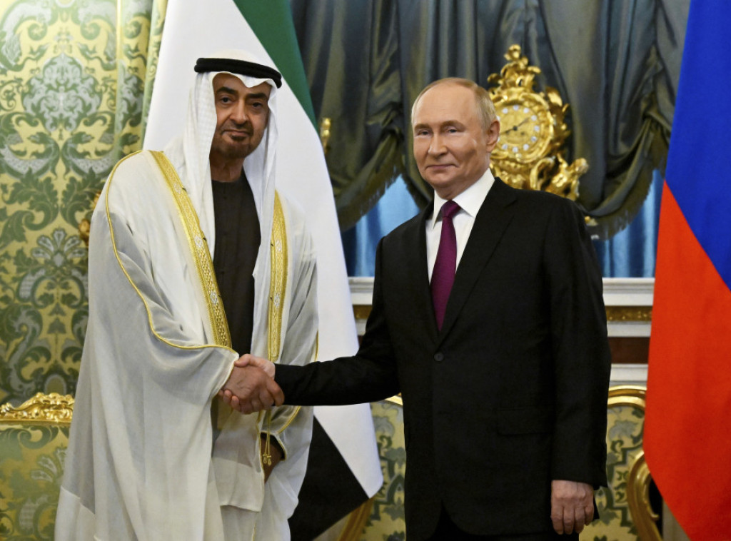 Putin i Bin Zajed razgovarali u Kremlju o ekonomiji, investicijama i Bliskom istoku