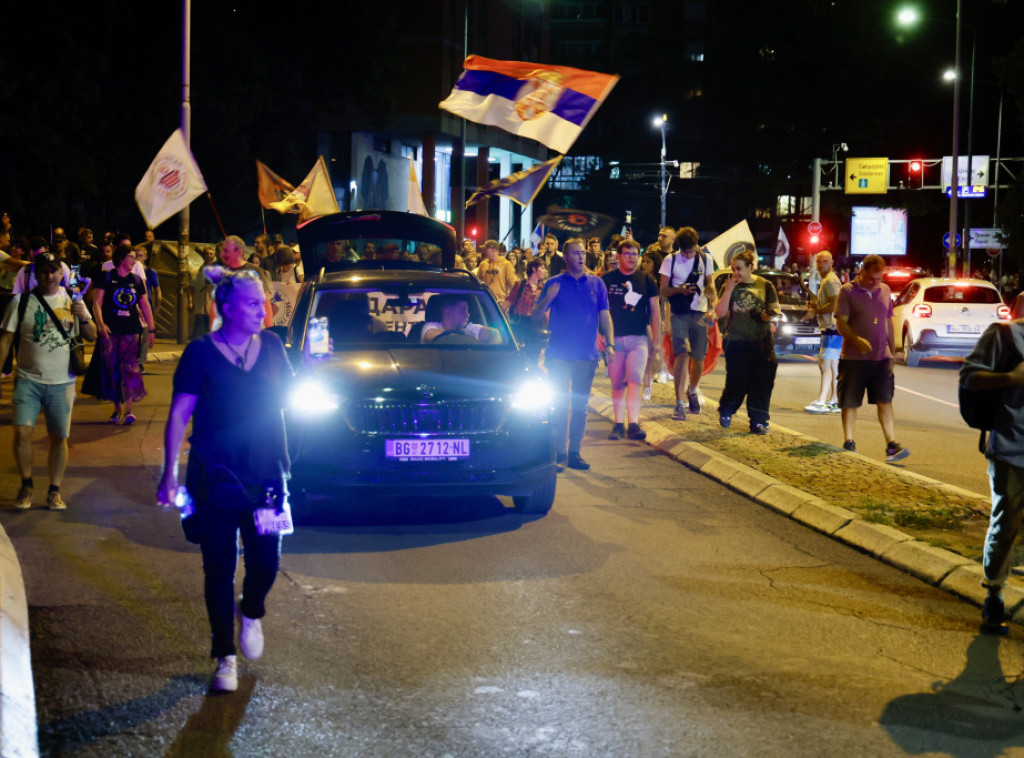 Grupa studenata u blokadi organizovala protest ispred BIA