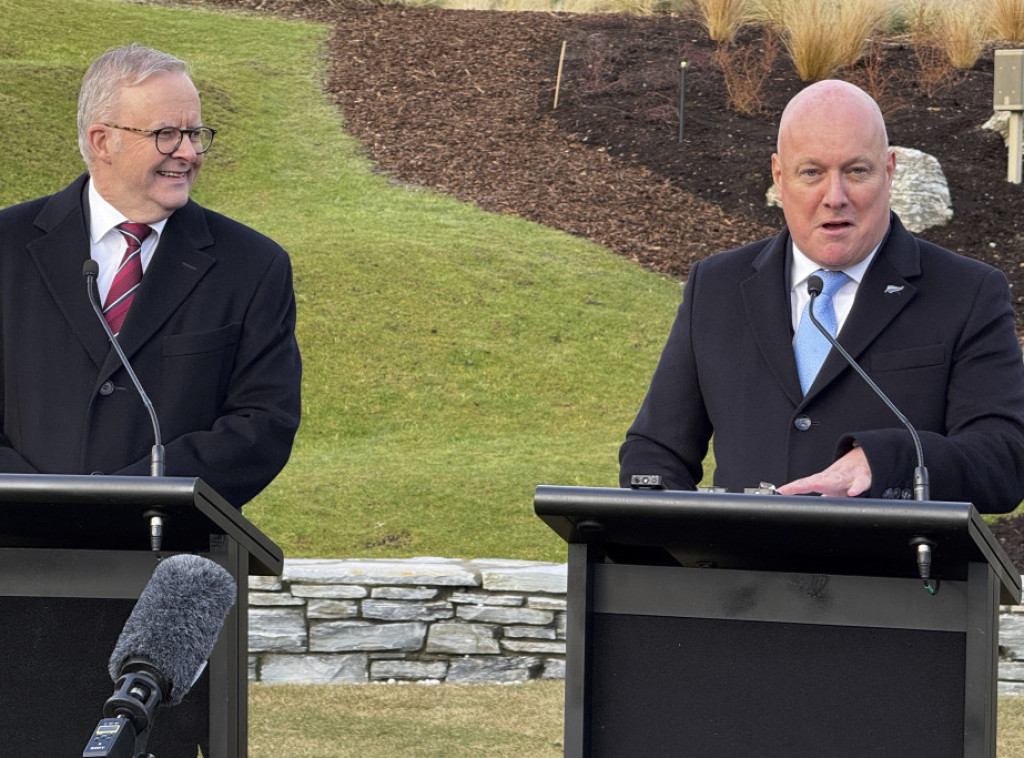 Premijeri Novog Zelanda i Australije razgovarali o jačanju vojne saradnje