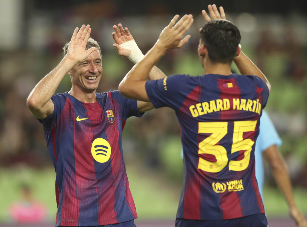 Fudbaleri Viljareala i Barselone meč španske La Lige igraju u Majamiju