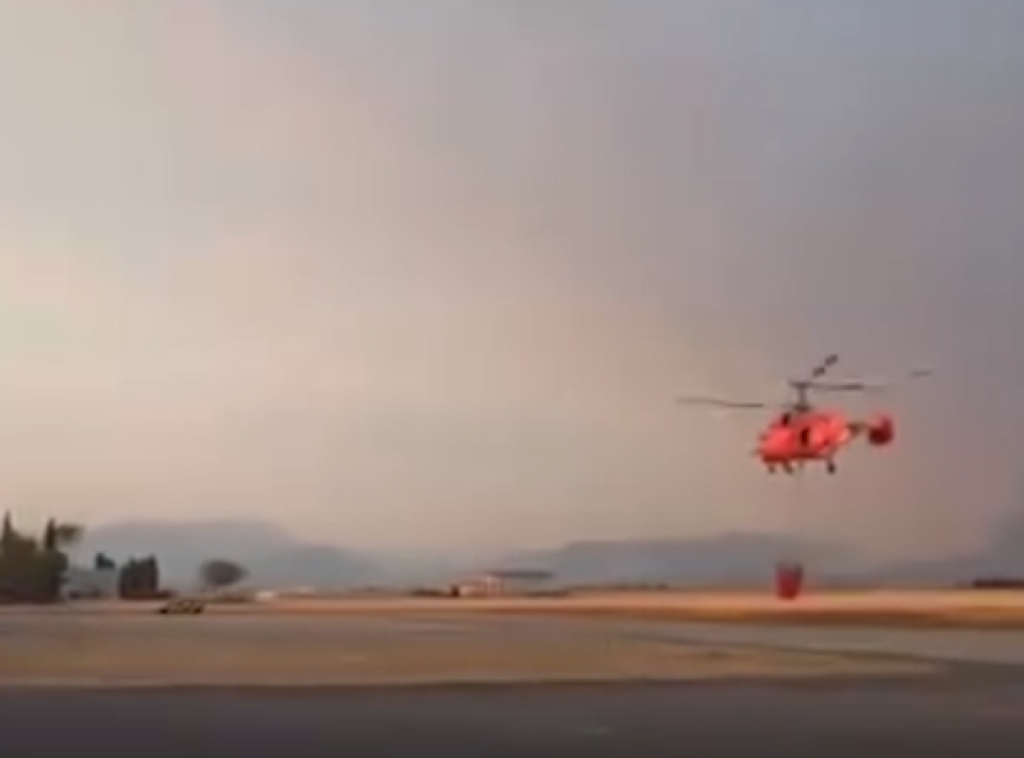 MUP Srbije objavio snimak gašenja požara u Crnoj Gori