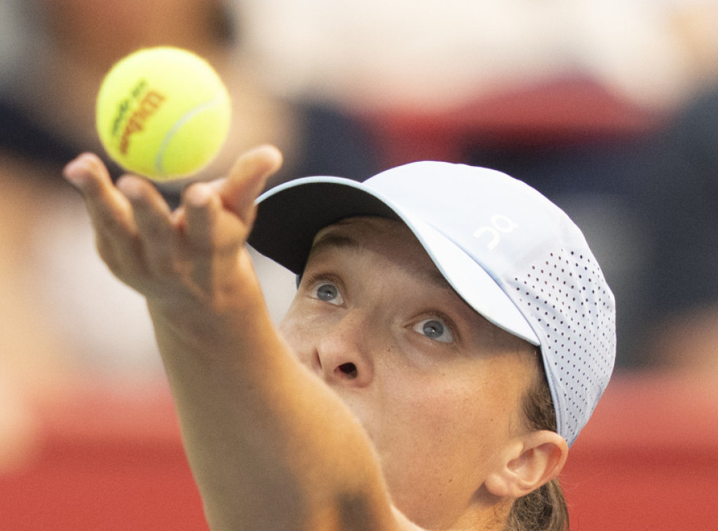 Poljska teniserka Iga Švjontek u četvrtfinalu turnira u Sinsinatiju