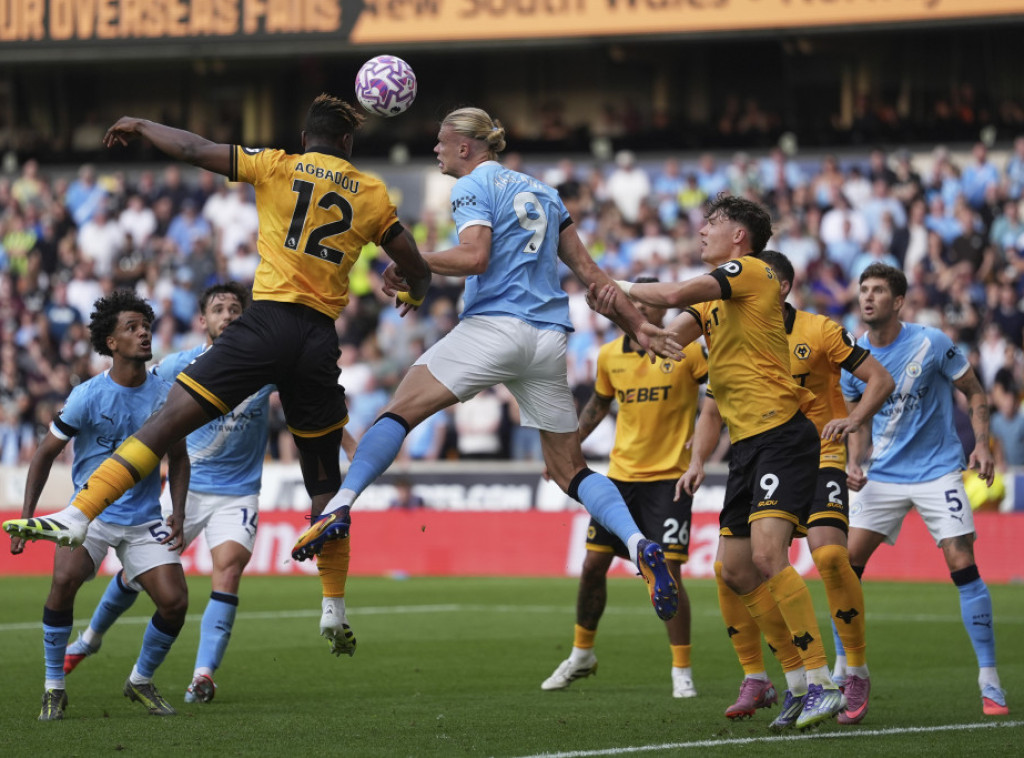 Ubedljiva pobeda Mančester sitija protiv Vulverhemptona u prvom kolu Premijer lige