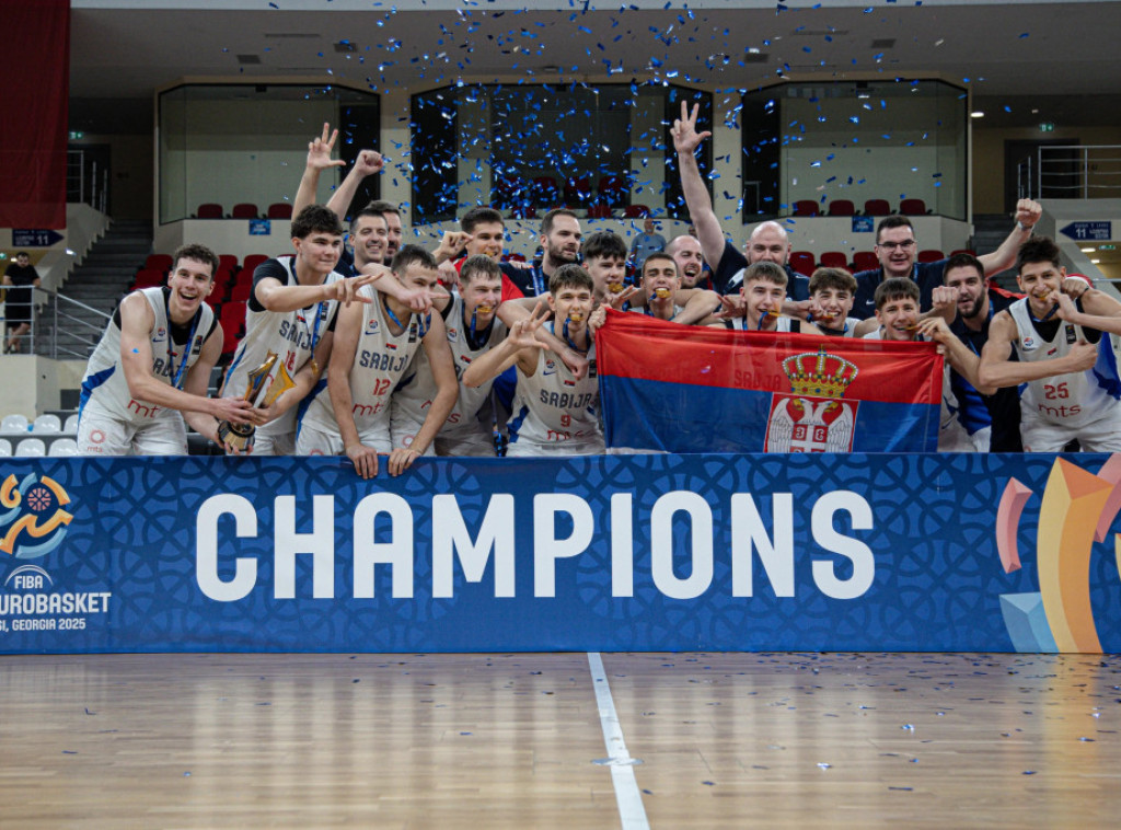 Košarka: Kadeti Srbije pobedili Litvaniju i osvojili zlatnu medalju na Evropskom prvenstvu