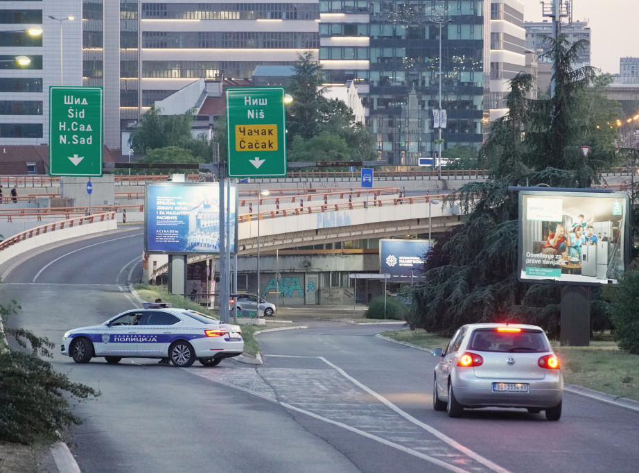 Lančani sudar ispod Mosta na Adi, stvara se gužva