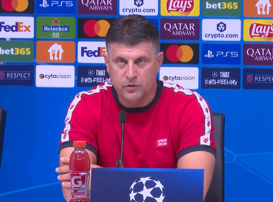 Milojević: Nije katastrofa, pravili smo greške i zato smo ostali bez Lige šampiona
