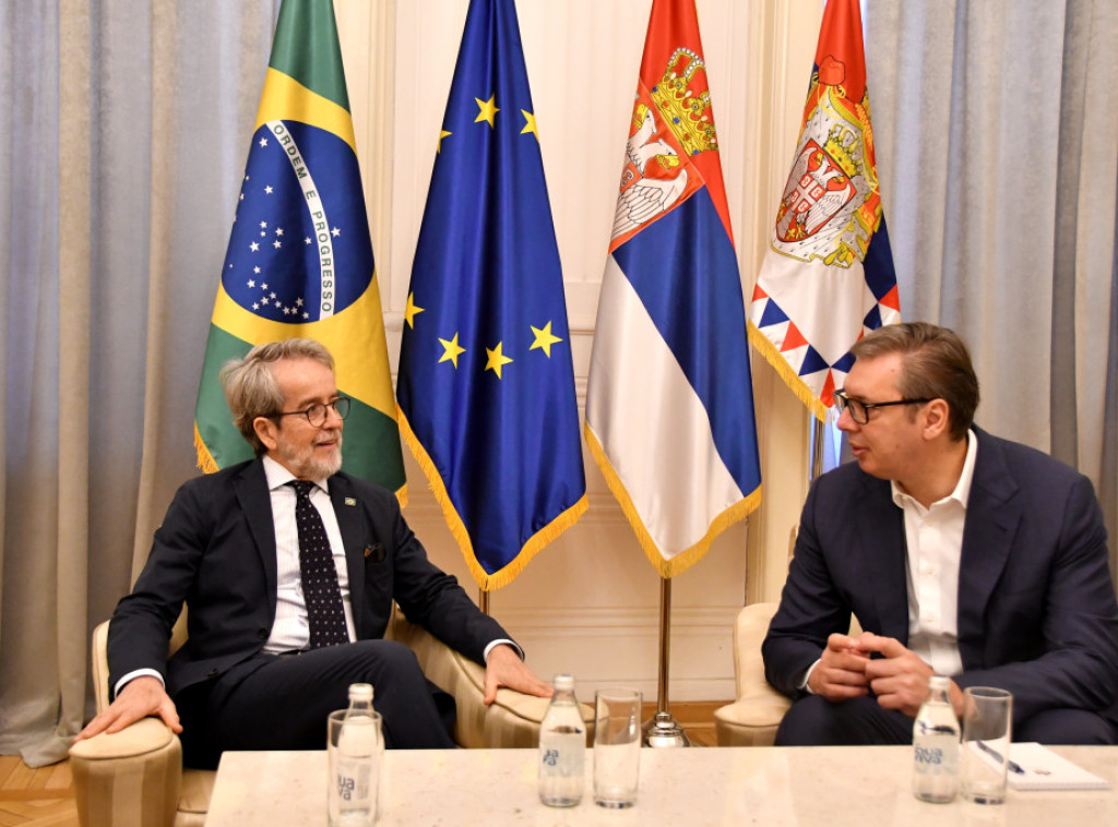Predsednik Vučić zahvalio odlazećem ambasadoru Brazila na radu na jačanju veza dve zemlje