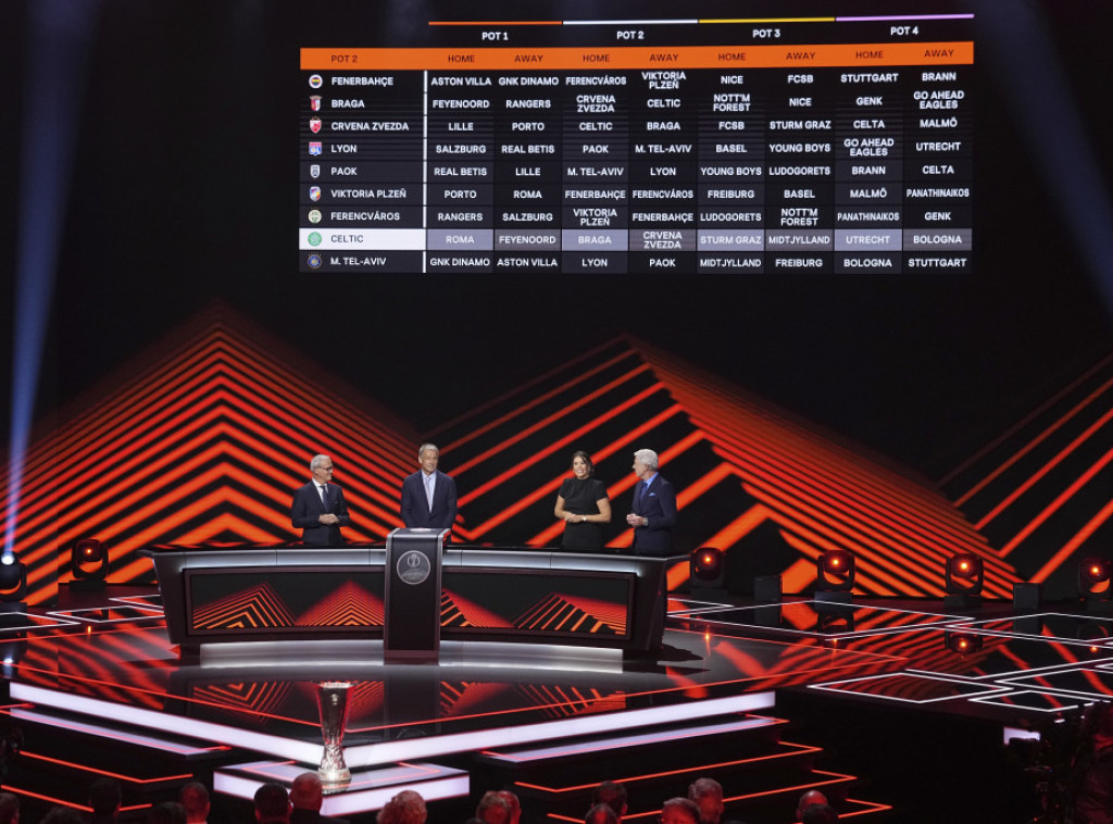 Fudbaleri Crvene zvezde igraće protiv Porta, Seltika, Lila i Brage u Ligi Evrope