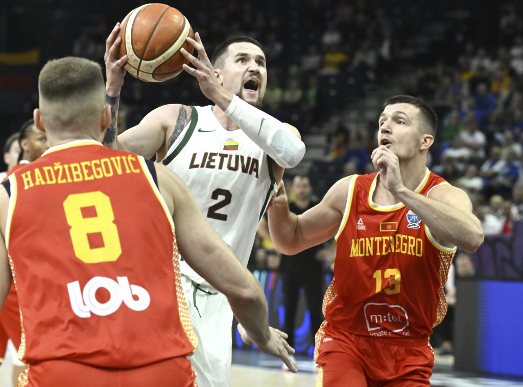 Košarkaši Litvanije pobedili Crnu Goru na Evropskom prvenstvu