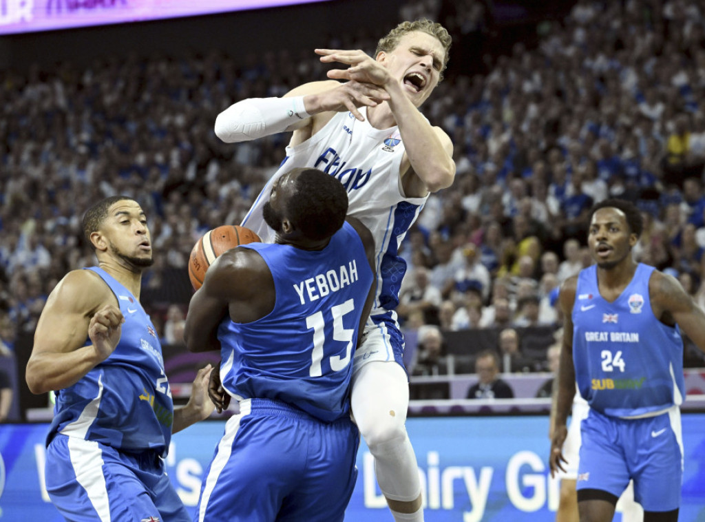 Košarkaši Finske savladali Veliku Britaniju na Evropskom prvenstvu