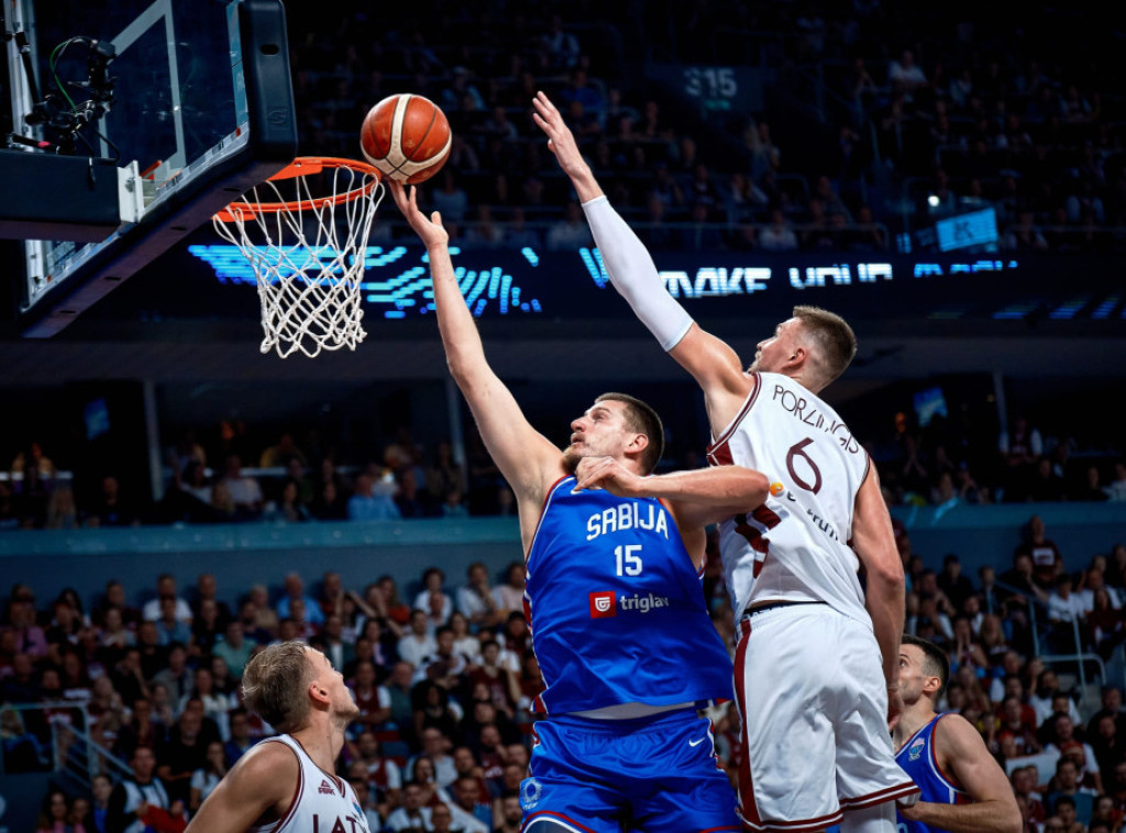 Jokićeva dominacija u Rigi, košarkaši Srbije pobedili Letoniju na Evropskom prvenstvu