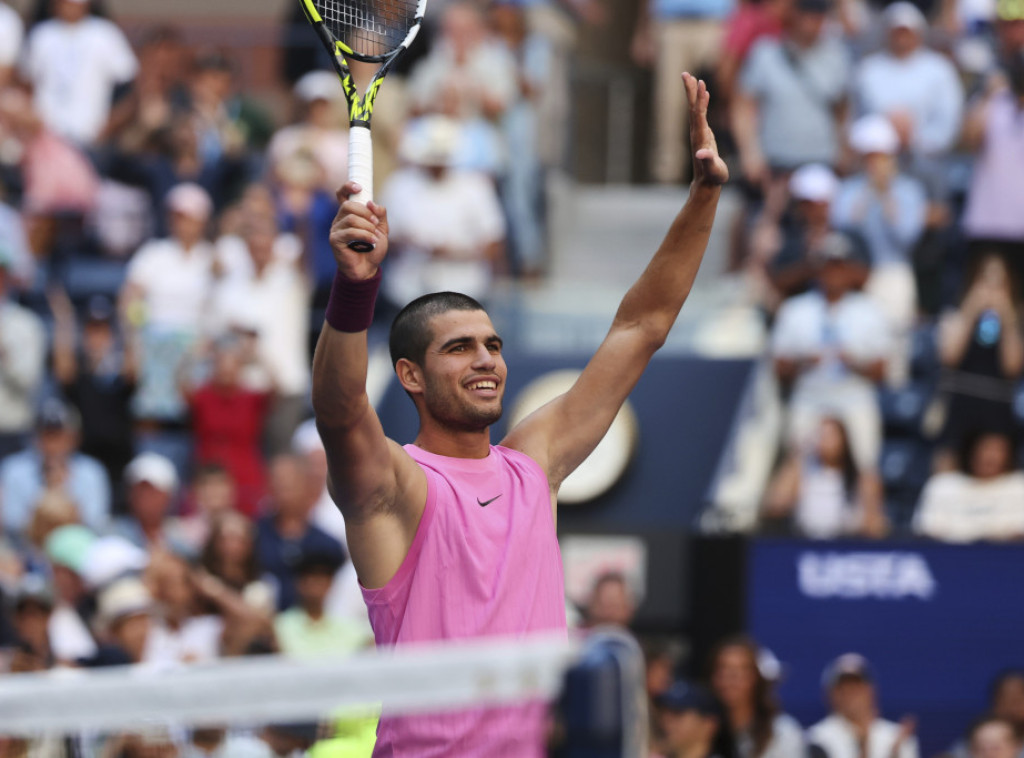 Alkaraz pobedio Rinderkneša i plasirao se u četvrtfinale US Opena