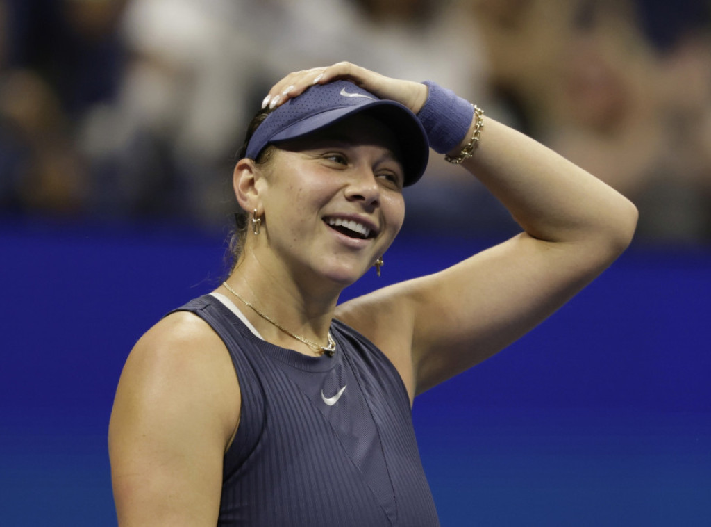 Američka teniserka Amanda Anisimova u četvrtfinalu US Opena