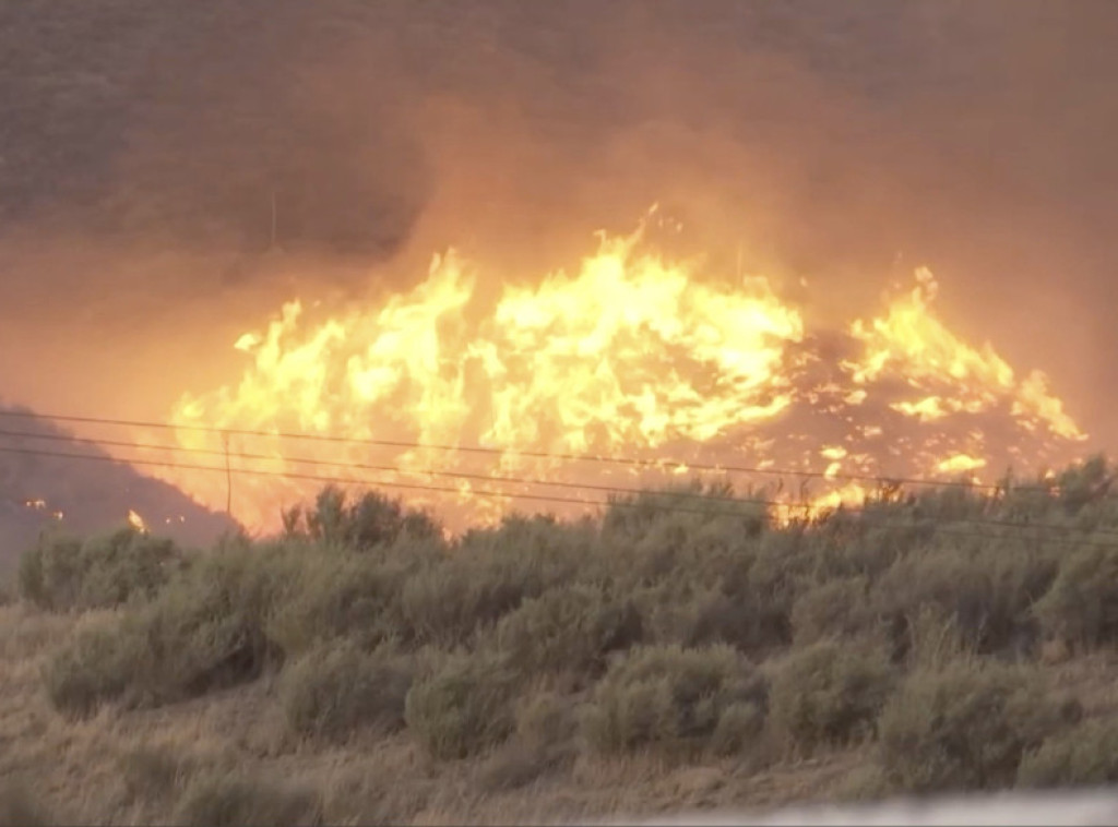 Na Krimu gori suva vegetacija na 150 hektara na otvorenom prostoru