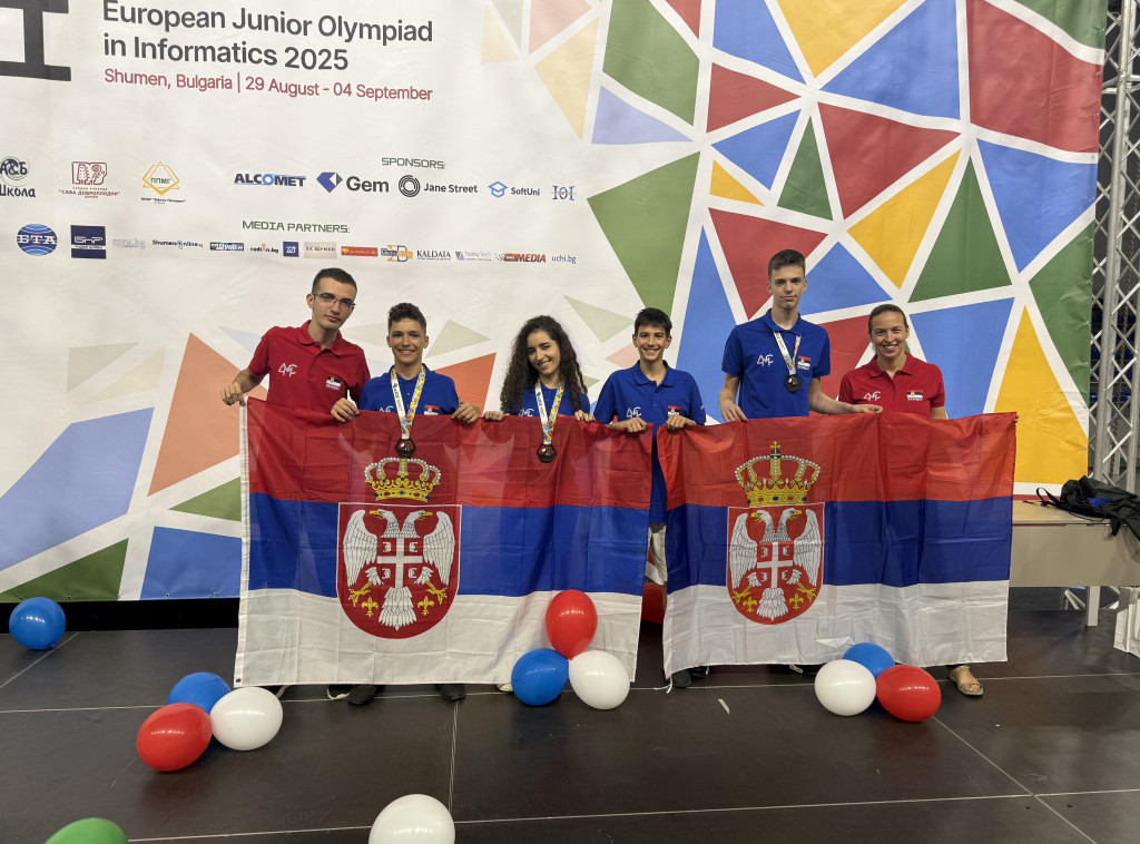 Na Evropskoj juniorskoj informatičkoj olimpijadi učenici iz Srbije osvojili tri medalje