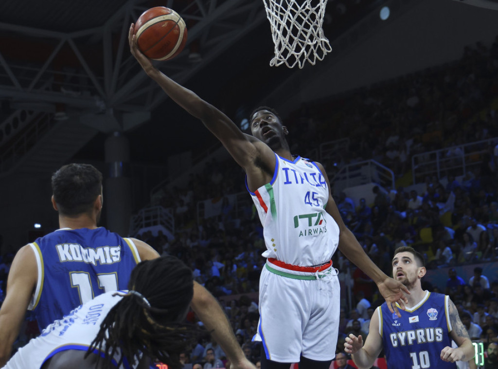 Košarkaši Italije ubedljivo savladali Kipar na Evropskom prvenstvu