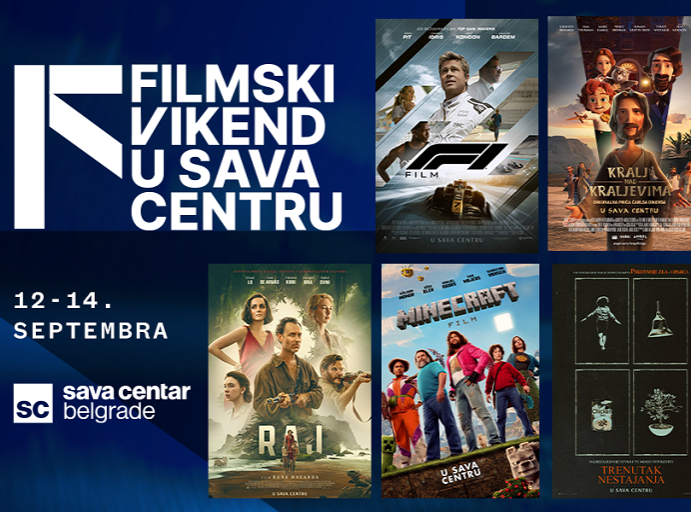 Sava Centar: Od 12. do 14. septembra filmski vikend u Plavoj dvorani