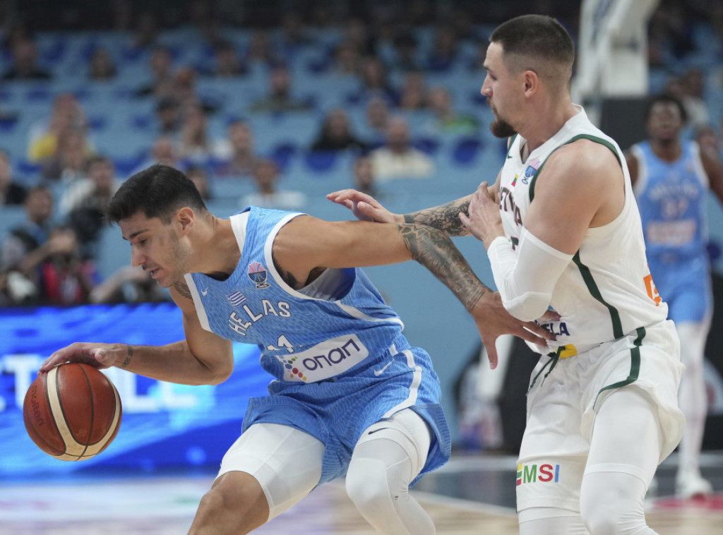 Košarkaši Grčke pobedili Litvaniju i plasirali se u polufinale Evropskog prvenstva