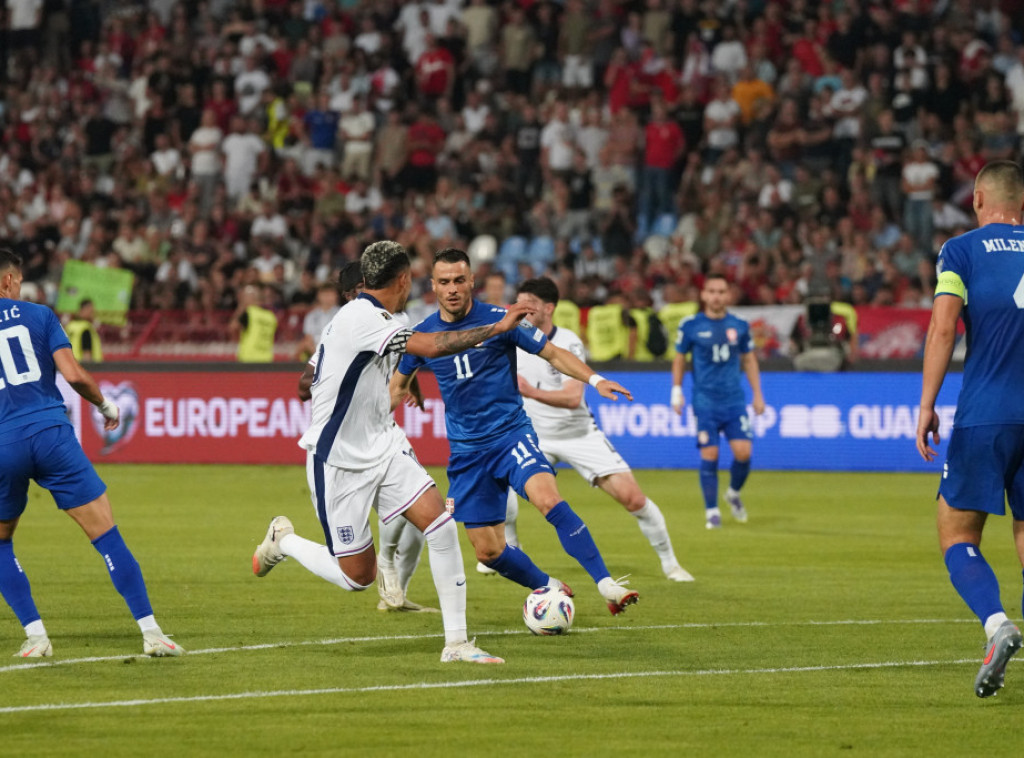 Serbia demolished by England at home in FIFA World Cup 2026 qualifier