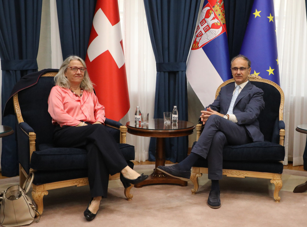 Premijer Macut razgovarao sa ambasadorkom Švajcarske o odnosima i aktuelnoj situaciji u Srbiji