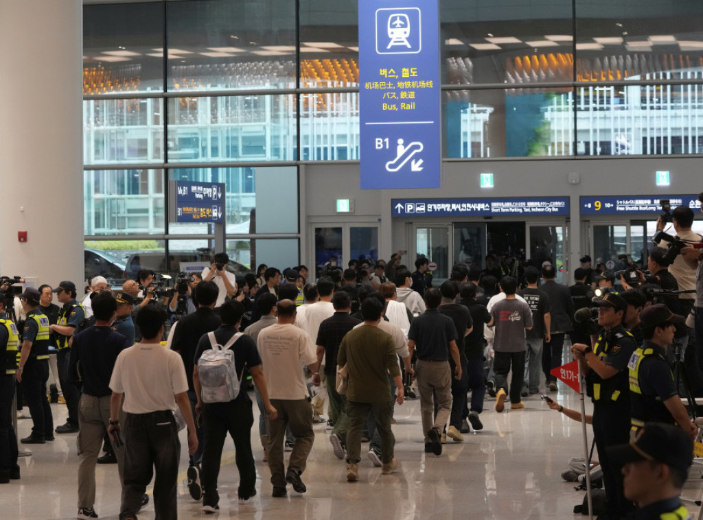 Južnokorejski radnici vratili se u svoju zemlju nakon pritvora u SAD