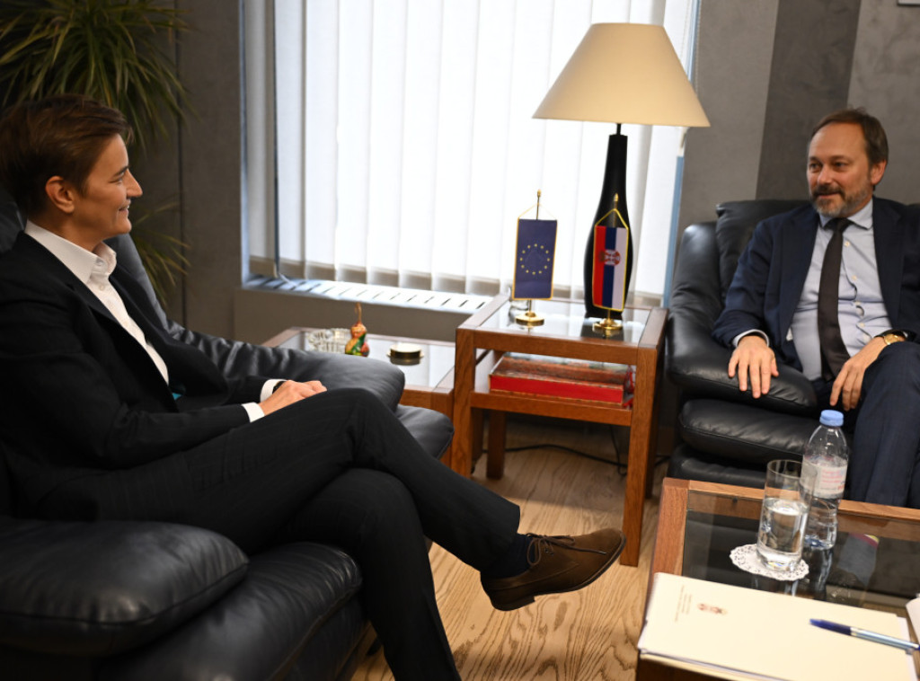 Brnabic: It was pleasure to speak with Giaufret, he knows Serbia, its EU path