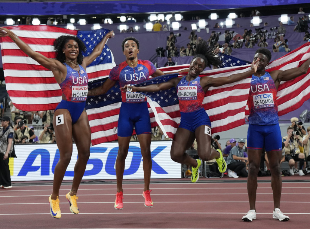 Atletika: Mešovita štafeta SAD osvojila zlato na 4x400 metara na Svetskom prvenstvu