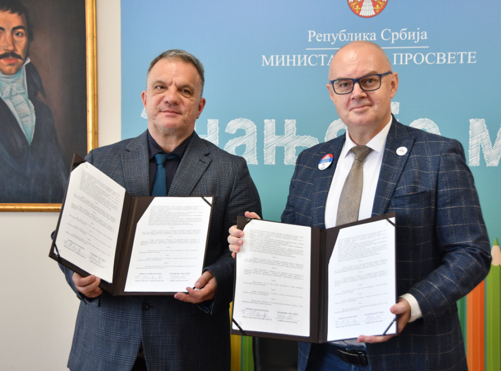 Stanković potpisao sporazum o saradnji Ministarstva prosvete i Šahovskog saveza Srbije