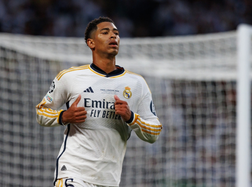 Fudbaler Reala Džud Belingem u konkurenciji za meč sa Olimpikom iz Marseja u Ligi šampiona