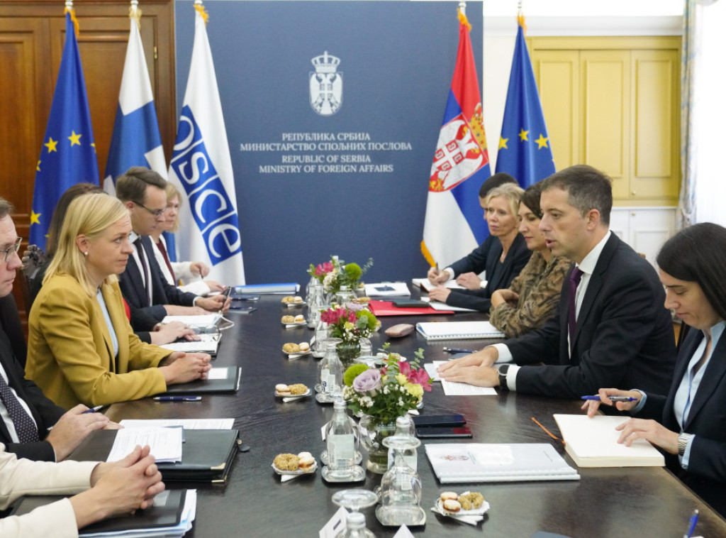Djuric: Serbia believes in significance of OSCE's role in difficult times