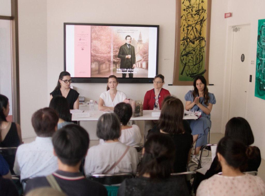 Knjiga "Pokondirena tikva" promovisana u Paviljonu Srbije na EXPO izložbi u Japanu