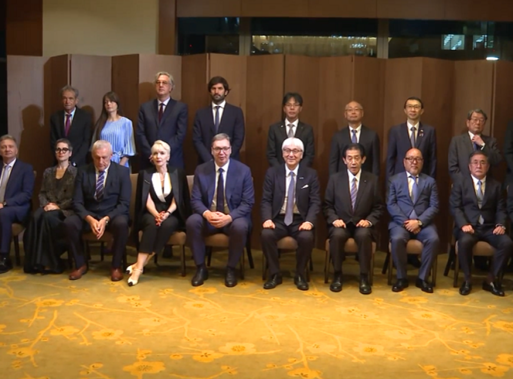 Vucic attends dinner with Japanese businesspeople in Tokyo